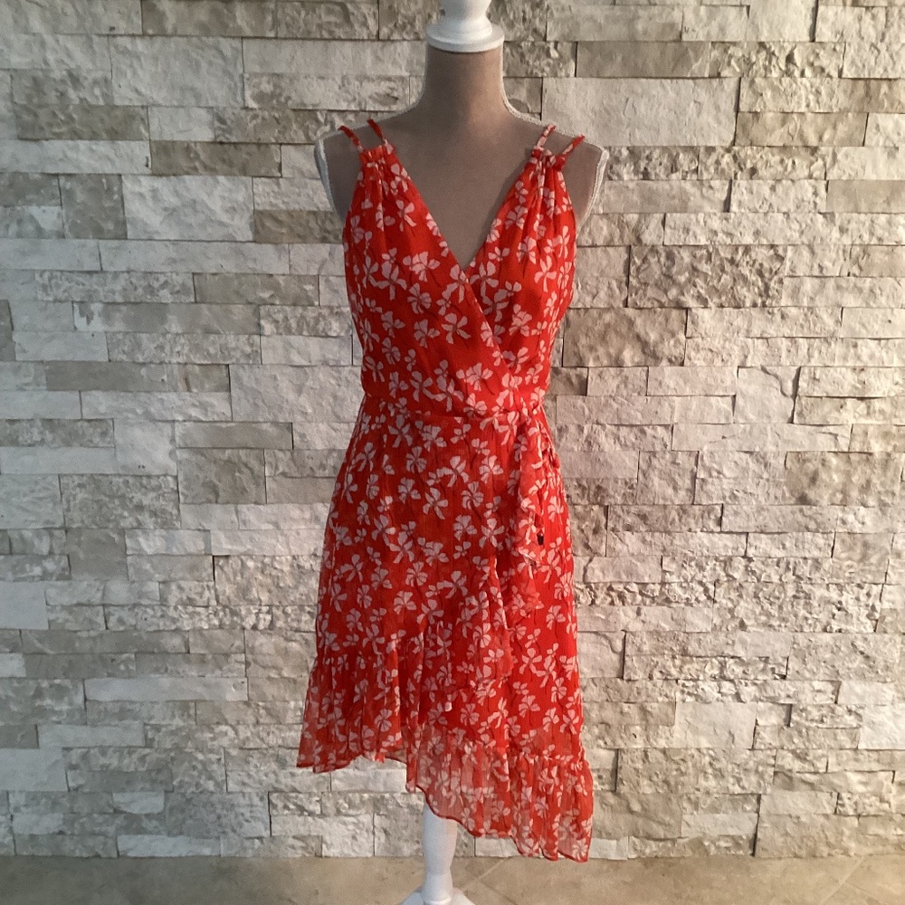 Adelyn Rae Floral Faux Wrap Dress
